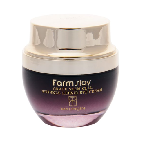 Восстанавливающий крем для век со стволовыми клетками винограда Farm Stay "Grape Stem Cell Wrinkle Repair Eye Cream" 50 мл