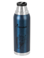 Термос TONAR (HS.TM-041) 1400ML (крышка-кружка с ручк, доп.пл.чашка, скл.ручки, ремень)
