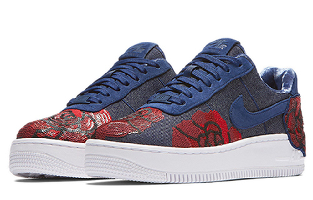 Кроссовки Nike Air Force 1 Denim Rose (Женская размерная сетка)