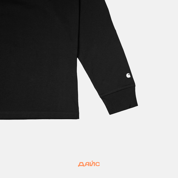 Лонгслив мужской Carhartt WIP Base артикул:I026265_black Лонгслив мужской Carhartt WIP Base артикул:I026265_black - купить в магазине Дайс