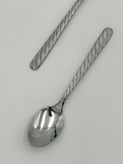 Набор чайных ложек 6 шт. из нержавеющей стали "Косичка"