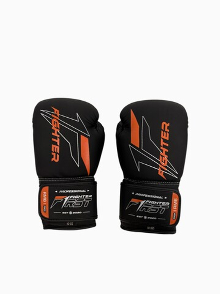Перчатки боксерские Fighter черно-коричневые
