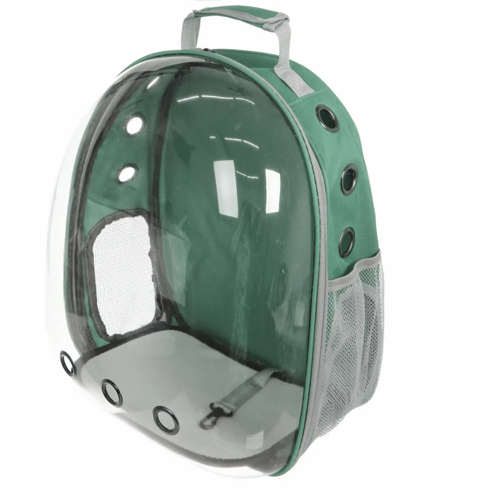 Рюкзак - переноска для животных «ЛЮБИМЫЙ БРО», цвет зеленый, 27*33*43см/до 7кг (Пакет и Лейбл)