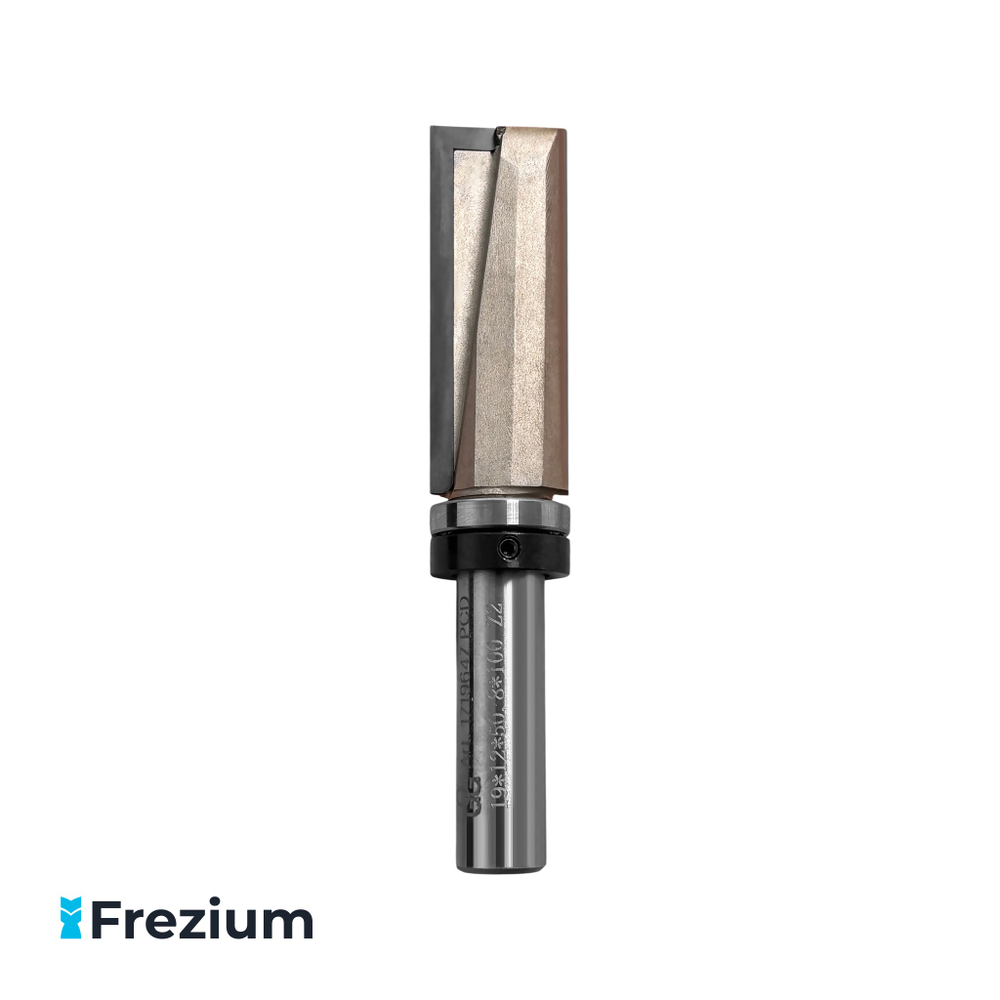 Обгонная алмазная фреза по дереву с верхним подшипником "O.G.Germany" 19x12x50.8x100 Z2; 1719647 PCD