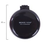 Расческа для волос массажная "2 в 1", 6,5 см с зеркалом, компактная цвета АССОРТИ, MONTE VITA (МОНТЕ ВИТА), 457425