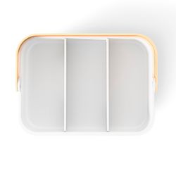 Органайзер Bellwood, 37х27 см, белый/натуральное дерево