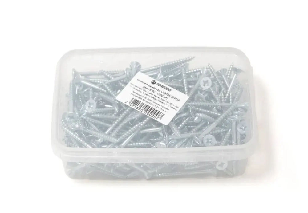 Саморезы к-т LSB356/230466 разм. М4,2*16 (уп.1л, 1000 шт), страна происх. Тайвань Forsage саморезы LSB356/230466 (1000шт)