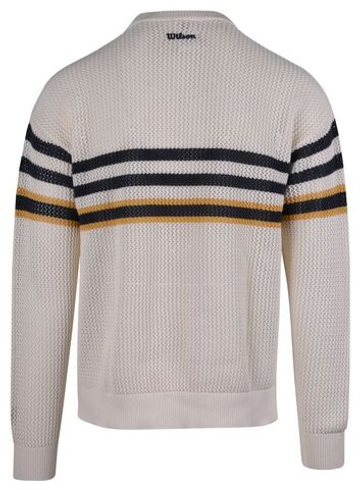 Мужская теннисная кофта Wilson Bercy Knit Crew - Бежевый