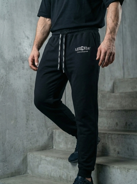 Брюки демисезонные с карманами LEGENDA Logo черные