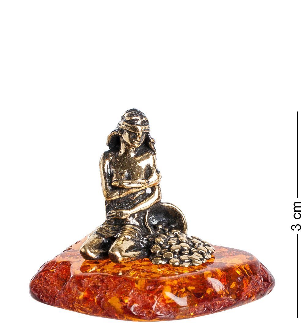 Народные промыслы AM-1353 Фигурка «Фортуна» (латунь, янтарь)