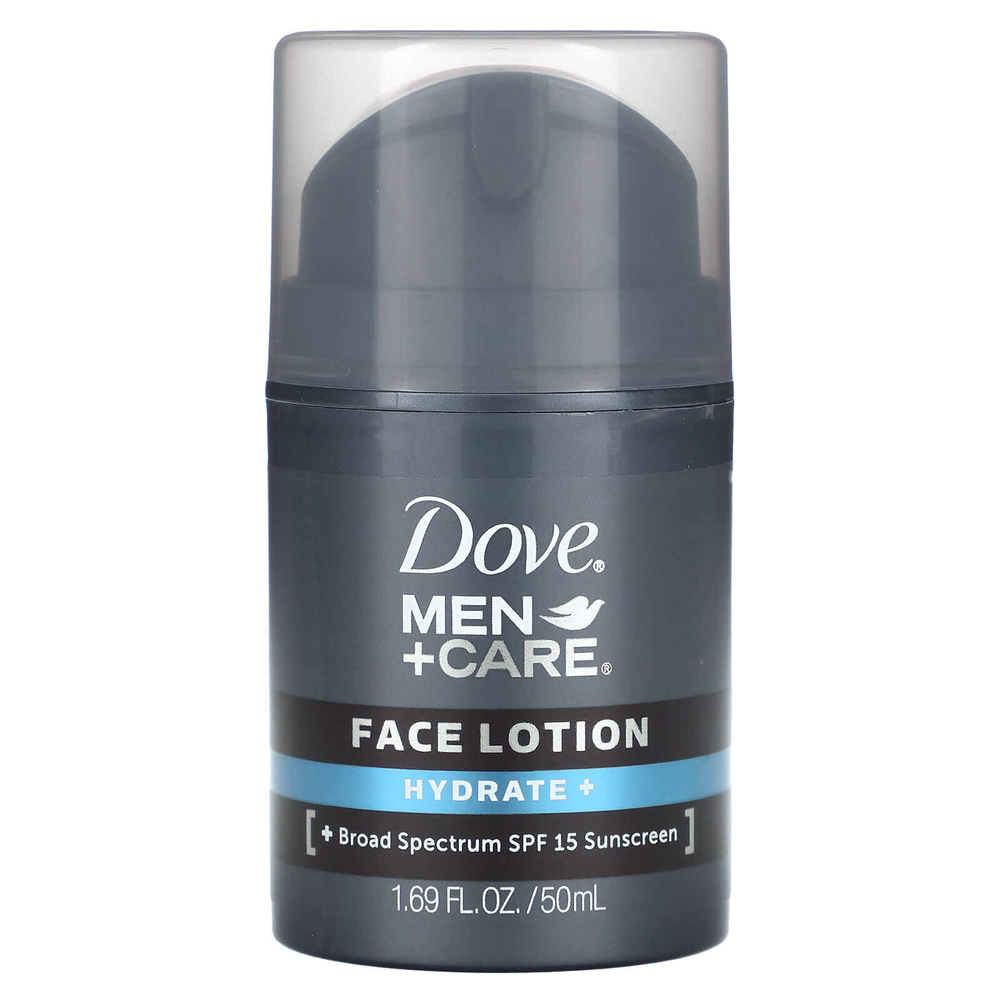 Dove, Men + Care, лосьон для лица, увлажнение, SPF 15, 50 мл (1,69 жидк. унции)