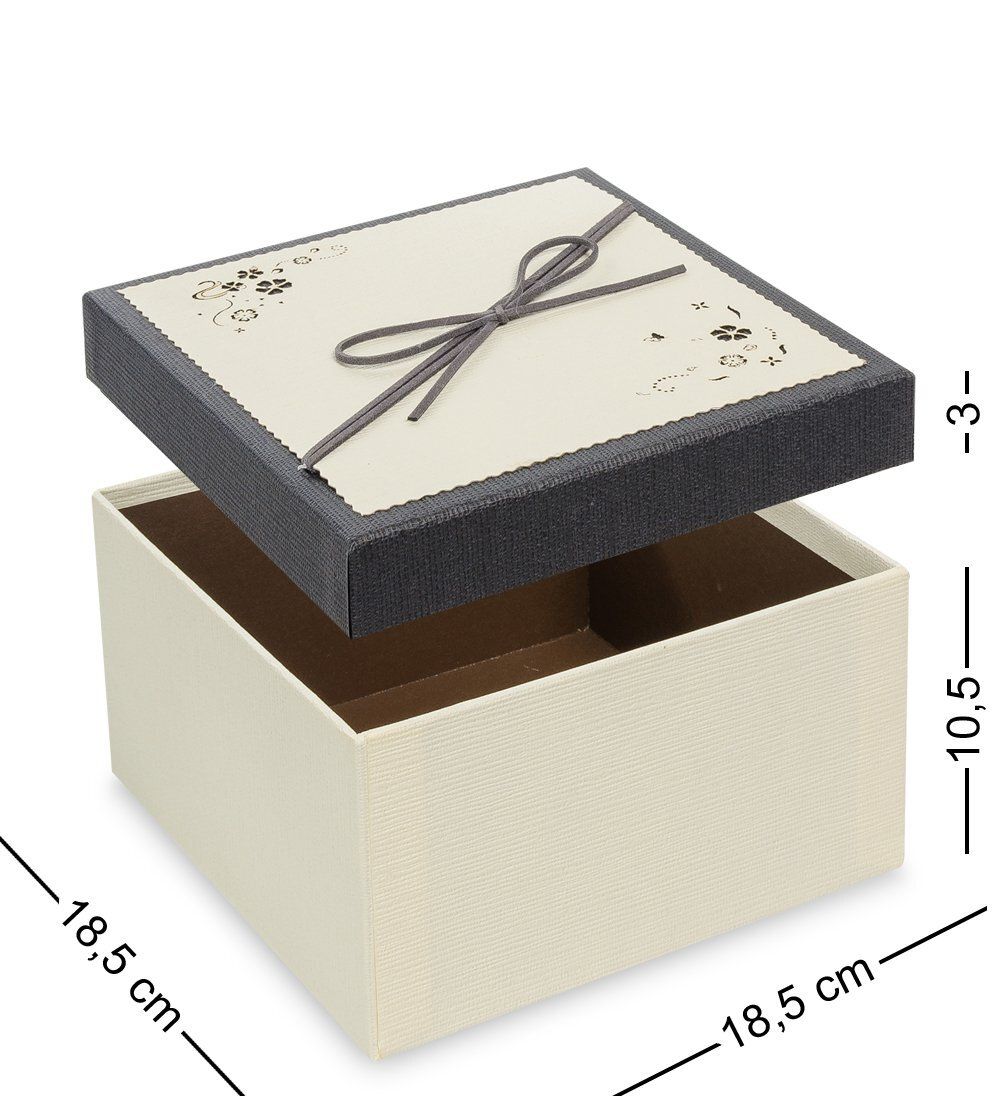 WF-81-B Набор коробок из 3шт «Квадрат» цв.кремовый