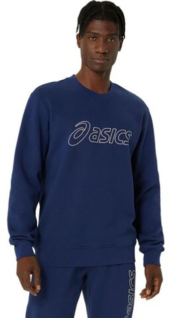 Мужская теннисная кофта Asics Sweat Shirt - небесный