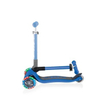 Самокат Globber Junior Foldable Lights, синий синий