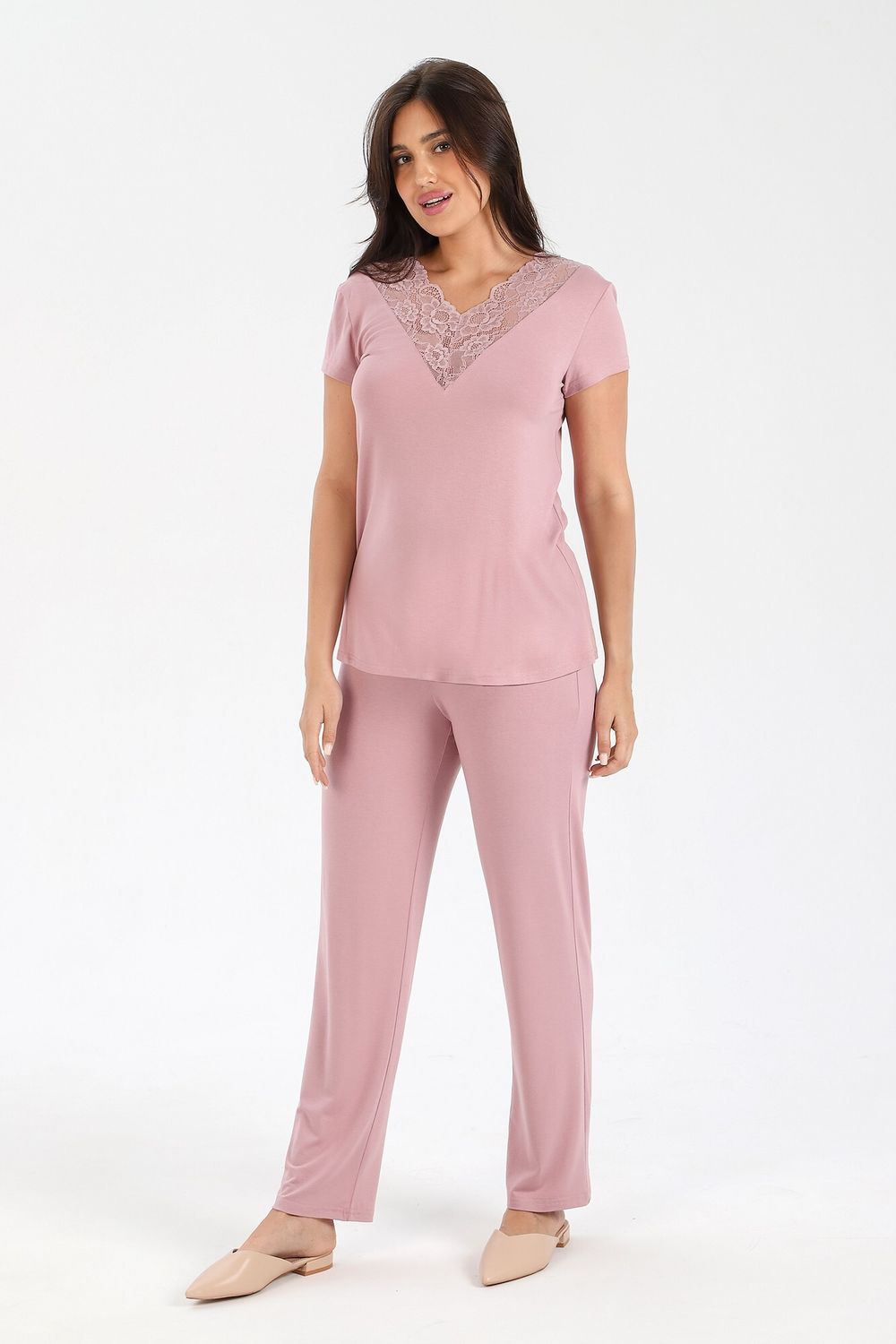 Пижама Селена-2 Виотекс ПУДРОВЫЙ