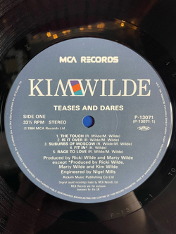 Винтажная виниловая пластинка LP Kim Wilde Teases and Dares (Japan 1984) (Obi)
