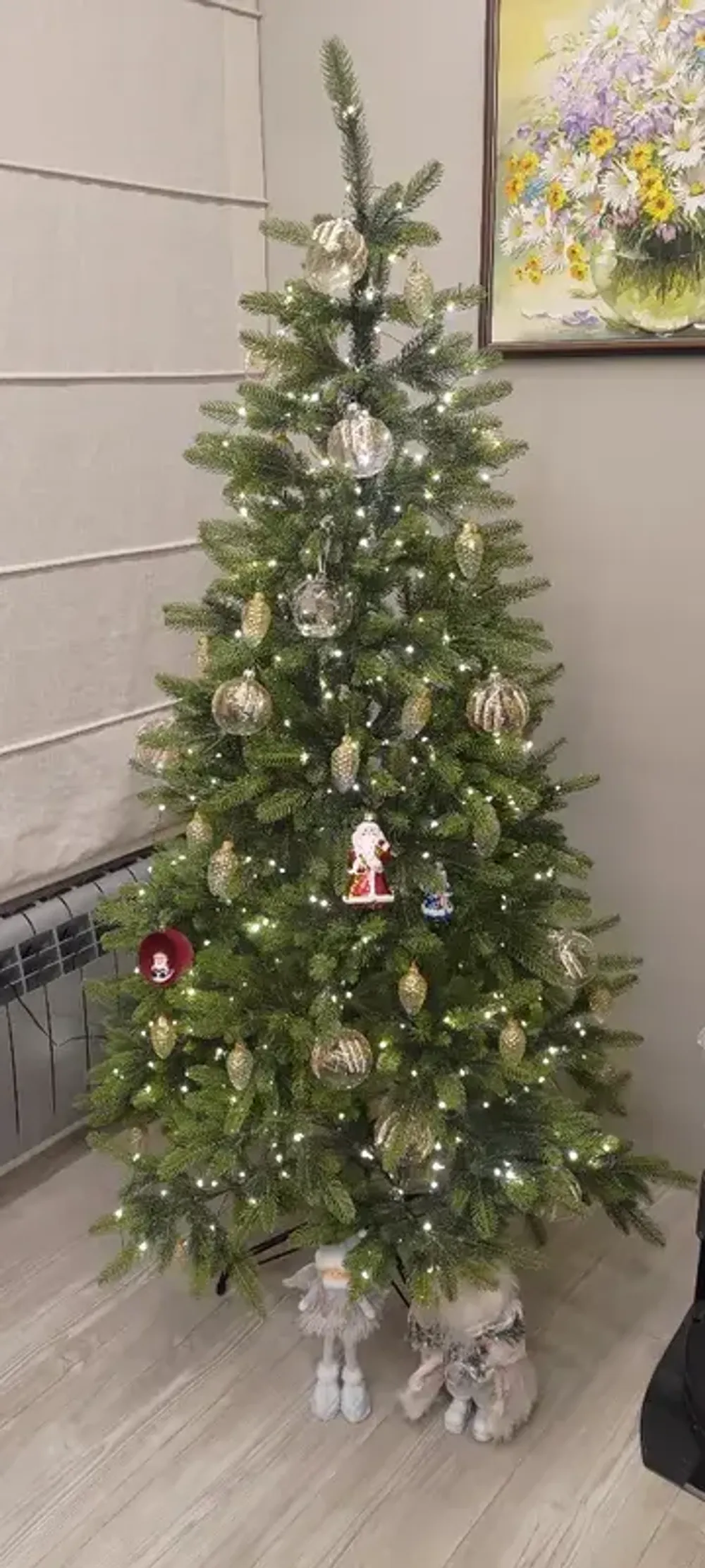 Ель искусственная "Приморская" (Литая хвоя) 210 см / 2,1 м