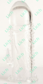 Прозрачная гелевая насадка с рельефом