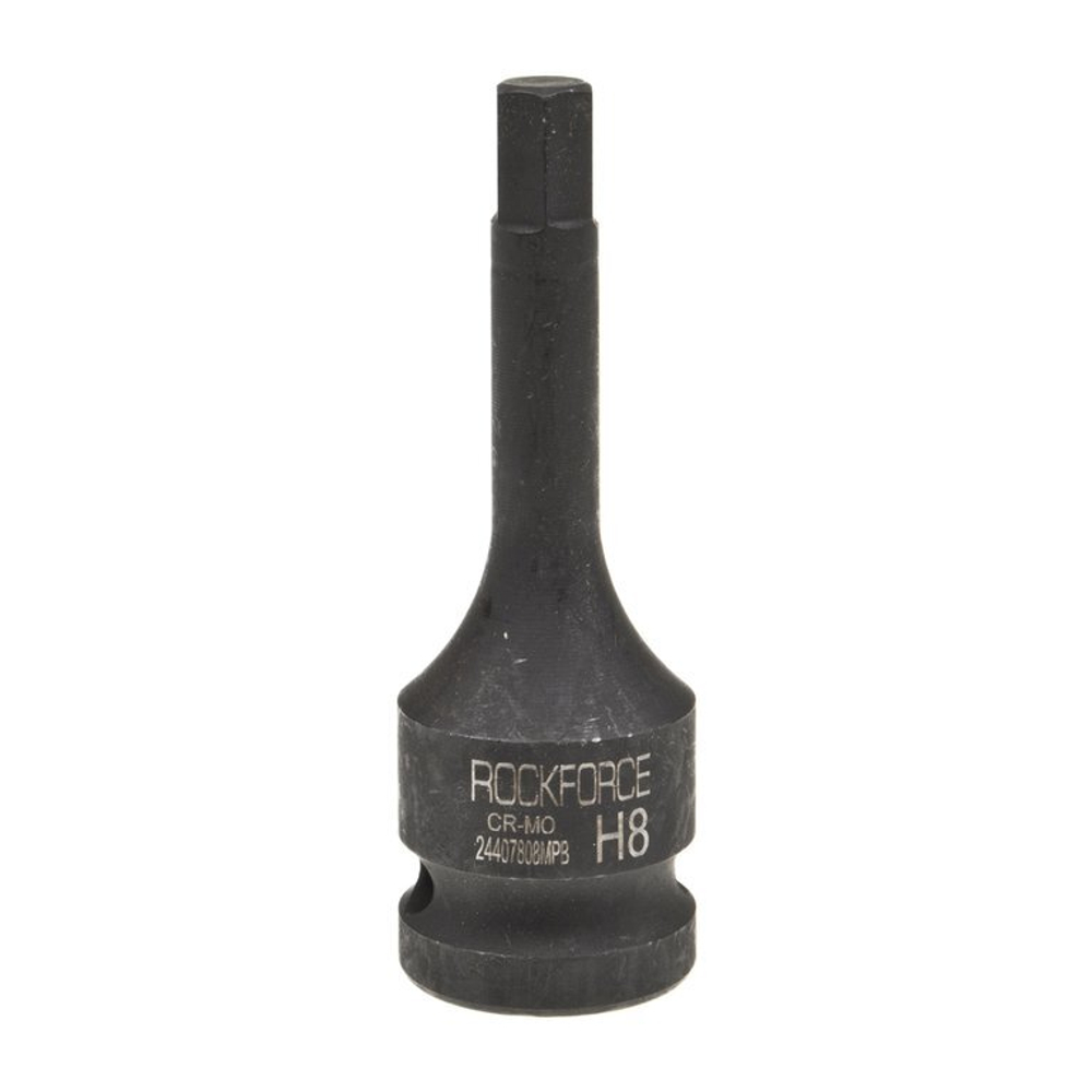 Головка-бита 8мм 1/2" 6-гранная ударная L=78мм ROCKFORCE RF-24407808MPB