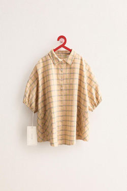 ZARA TIMELESS — ПЛАТЬЕ-РУБАШКА В КЛЕТКУ, СВЕТЛО-ЖЕЛТЫЙ