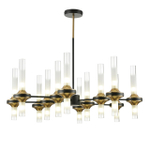 8112/24 NEOCLASSI LN25 26 черный/бронза/прозрачный, металл/стекло Люстра потолочная G9 24*30W 220V TAMARESA