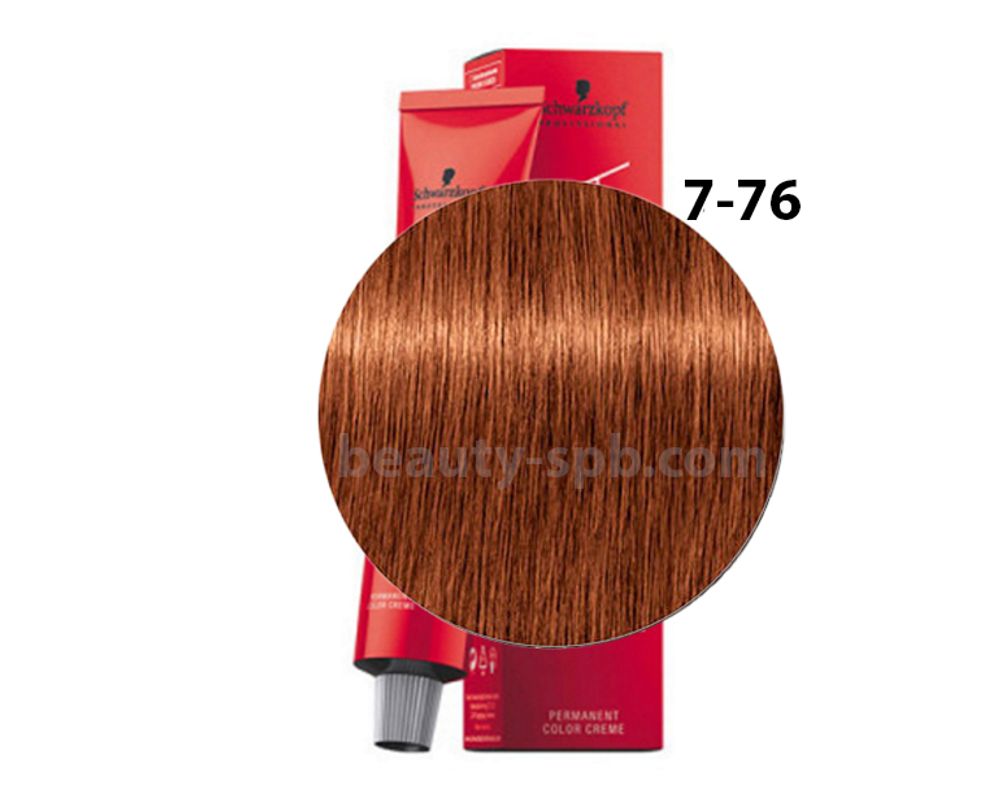 Schwarzkopf Professional краска для волос Игора цвет 7-76 Средний русый медный шоколадный 60мл