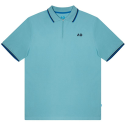 Мужское теннисное поло Australian Open Zip Player - небесный