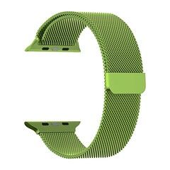 Металлический ремешок Миланская петля Milanese loop 38 мм / 40 мм / 41 мм для Apple Watch (Зеленый)