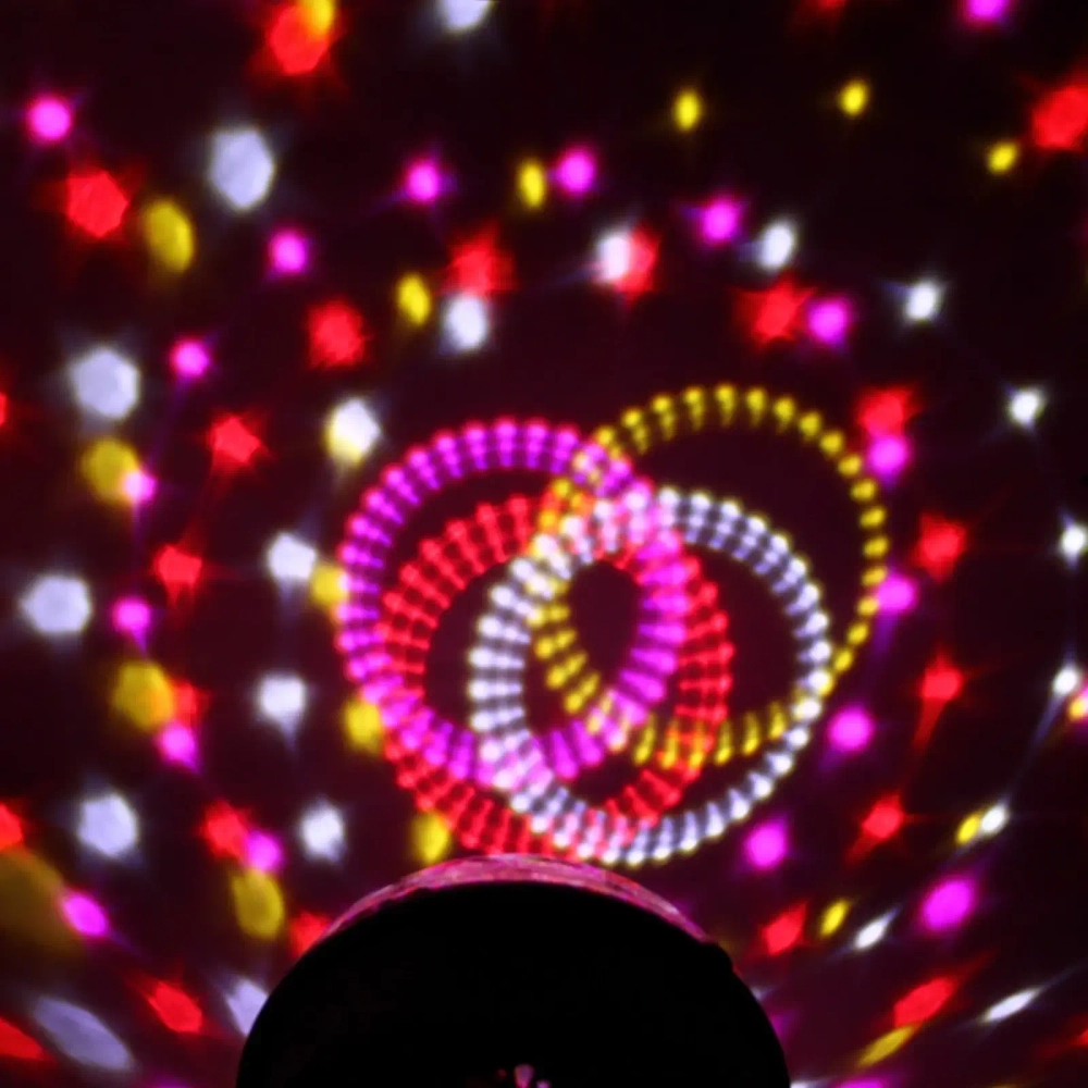 Диско-шар светодиодный «Каледоскоп», LED (красный, зеленый, синий), USB+mp3+пульт+bluetooth (220V)