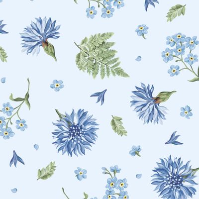 Незабудки-васильки (светло-голубой)