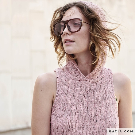 Описание Топ с капюшоном без рукавов Babilonia