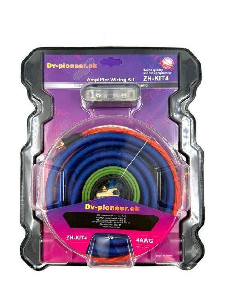 Набор для подключения 2к усилителя/Сабвуфера 2500W DV-pioneer-Ok ZH-KIT4 Набор для подключения 2к усилителя/Сабвуфера 2500W DV-pioneer-Ok ZH-KIT4