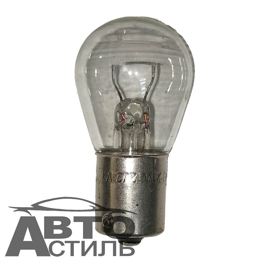 Автолампа  Р 12-21  (P21W)  в стопы 1-но конт БЕЛАЯ Narva (17635)