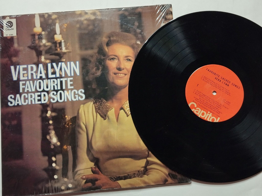 Винтажная виниловая пластинка LP Vera Lynn With Mike Sammes Singers Favourite Sacred Songs (Canada 1968)