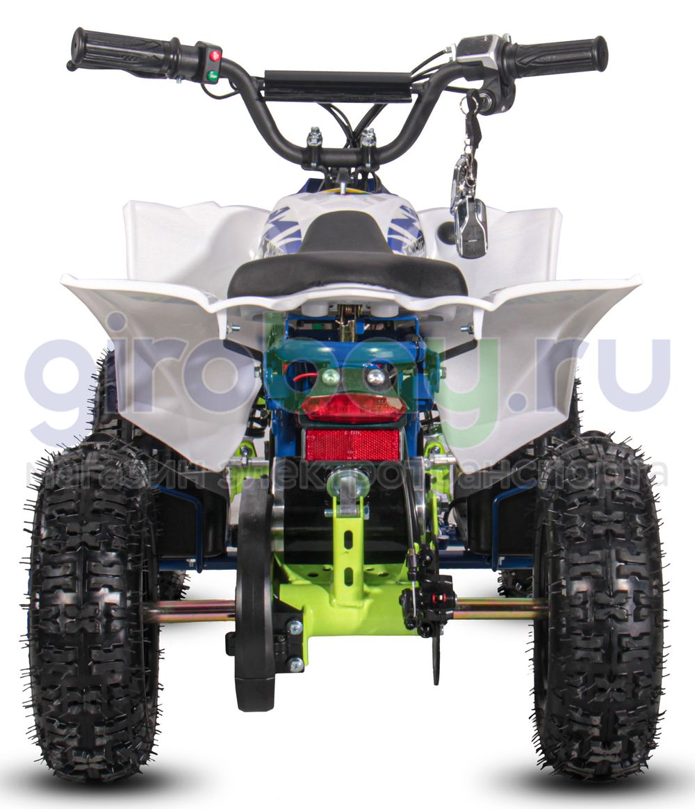 Детский электроквадроцикл WHITE SIBERIA SNEG LETO R 1000W - Голубой фото 5 фото №10
