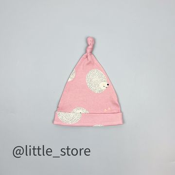 Шапочка однослойная "Ежики" розовый жемчуг