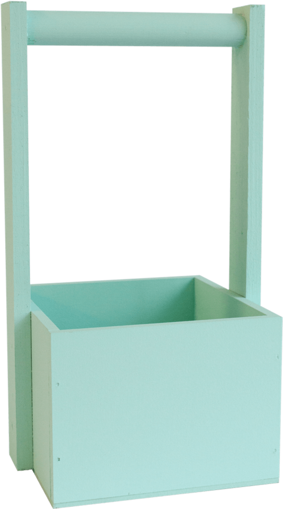 Ящик с круглой ручкой маленький (мятно-бирюзовый)
