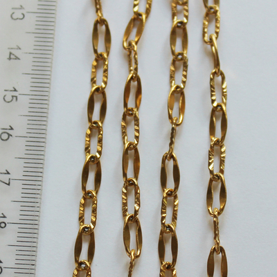 Цепь люкс позолота 10х4.5мм (10СМ)