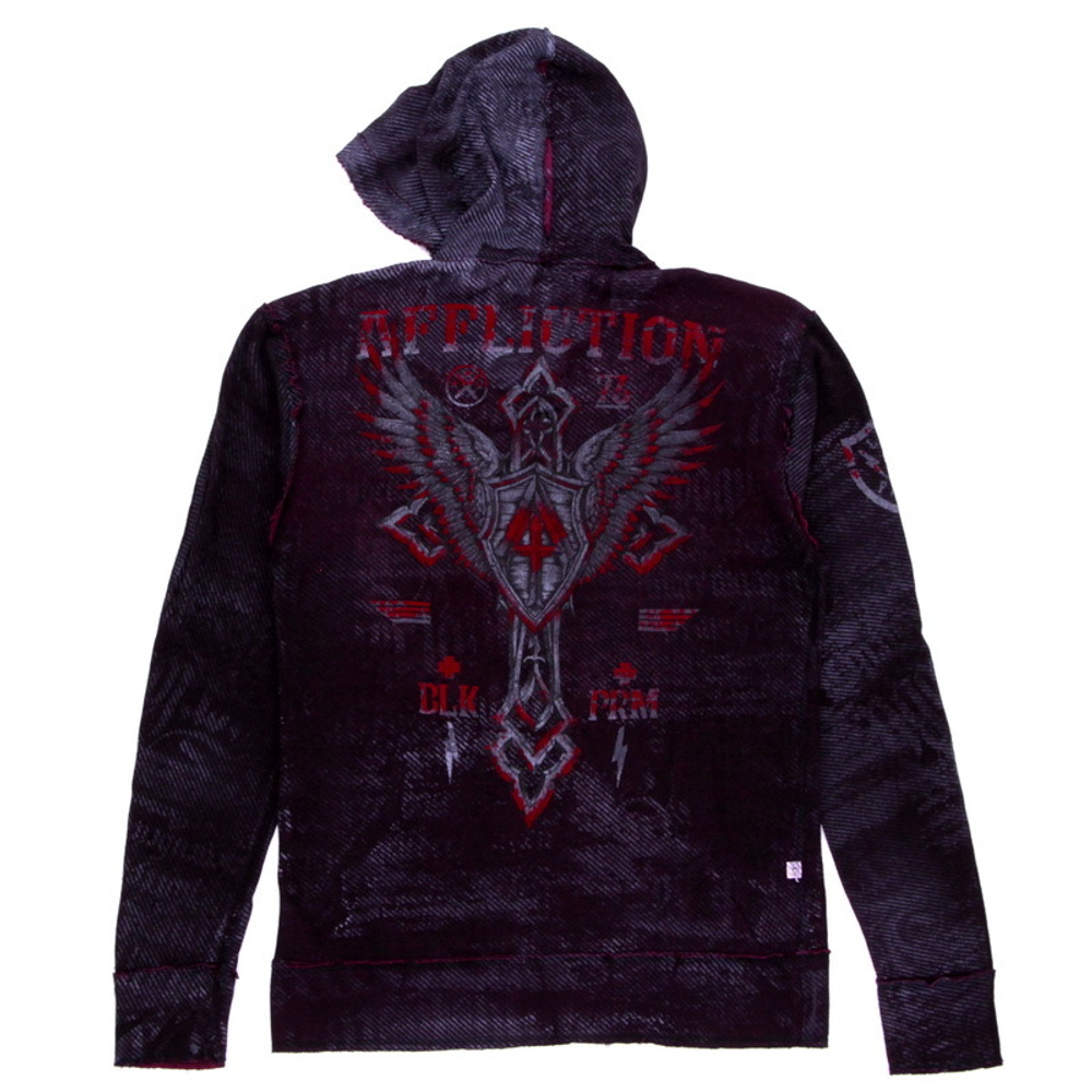 Толстовка Affliction Крест (Бордовый)