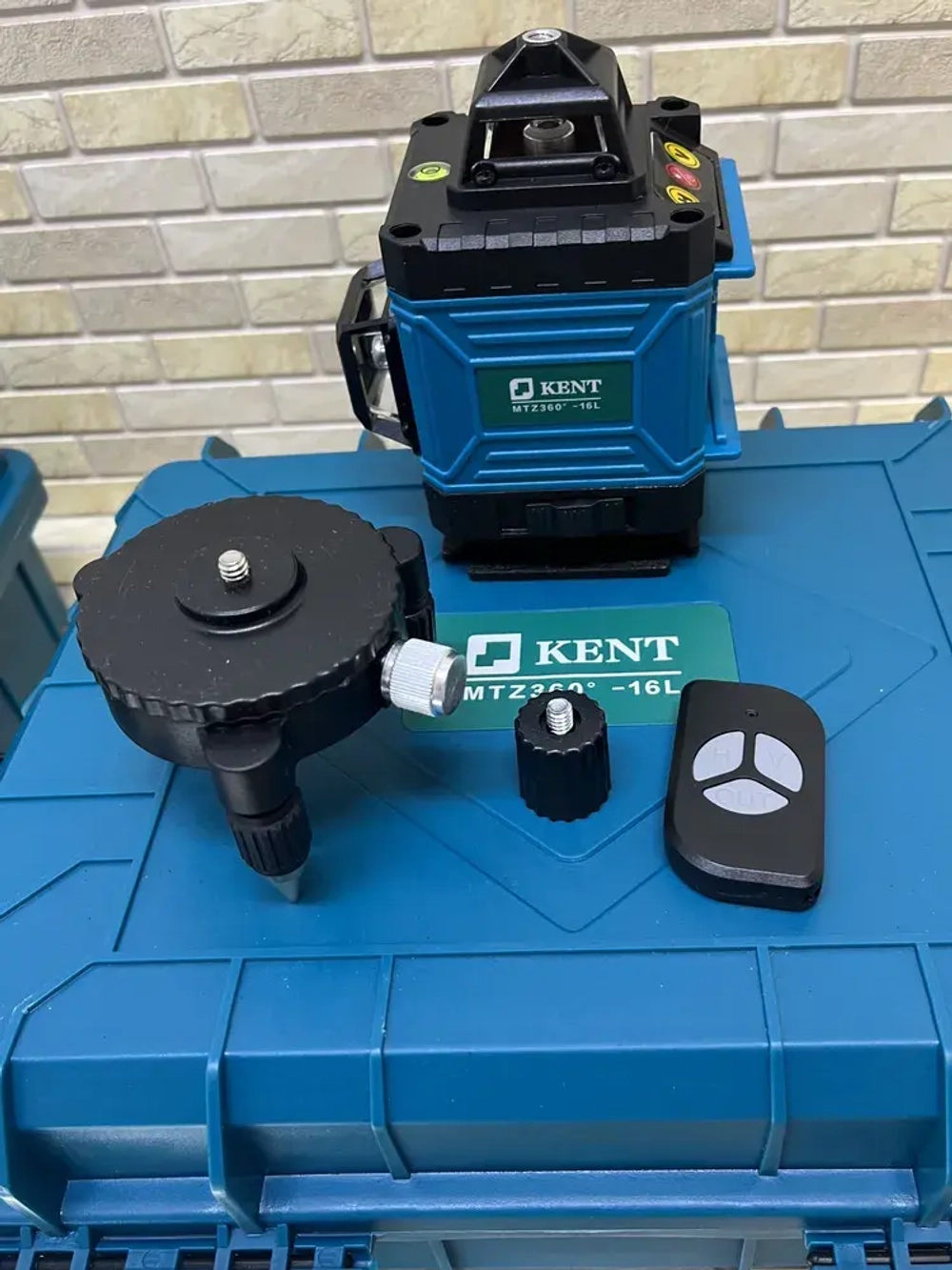 Лазерный уровень нивелир 4D 16 линий зеленый луч 360 с подставкой, KENT MTZ360-16L