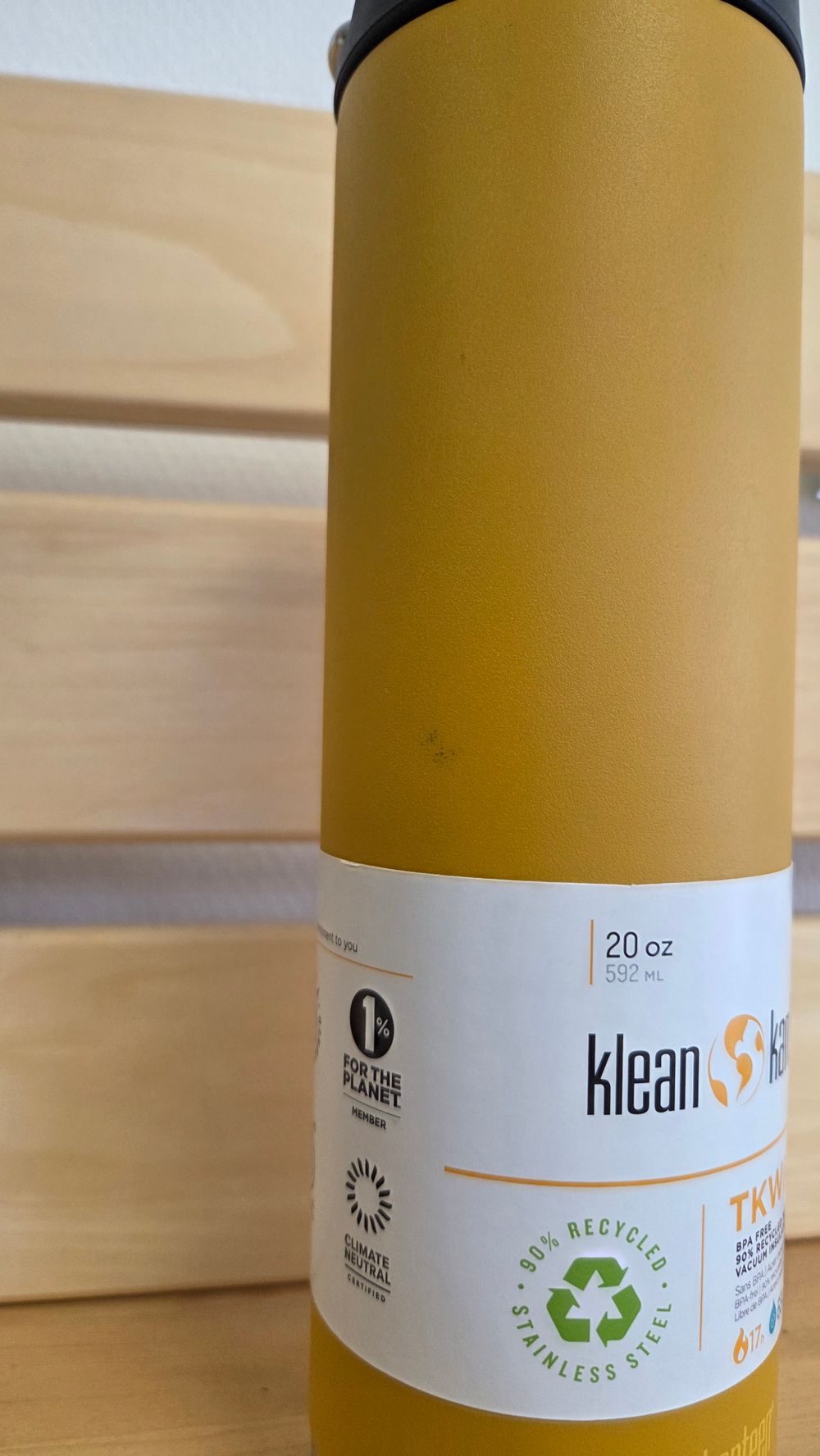 Термокружка Klean Kanteen TKWide Cafe Cap 20oz (592 мл) Marigold (мелкие потертости, царапины)