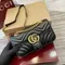 Сумка через плечо Gucci GG Marmont с матовой отделкой черный