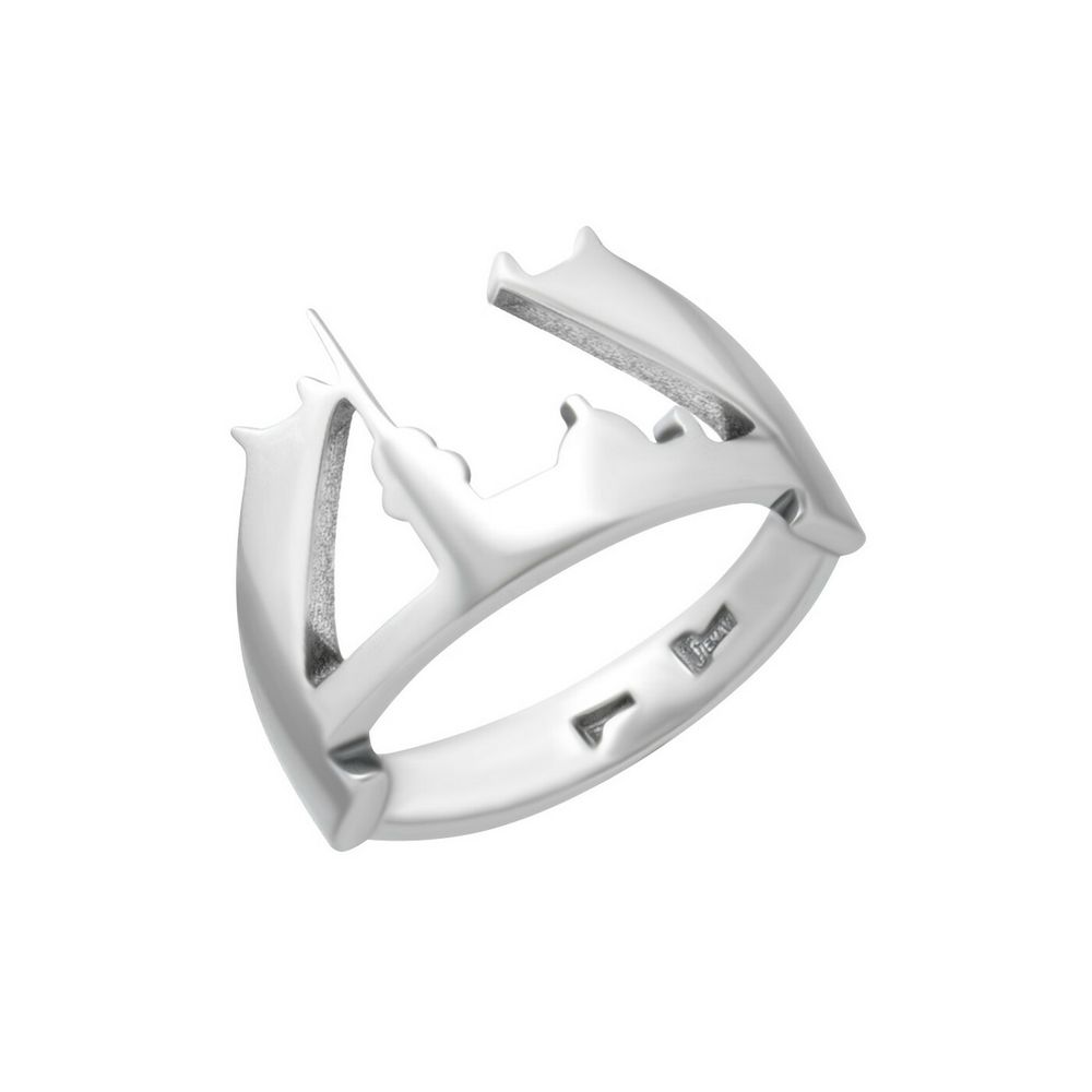 "Сфинкс" кольцо  в серебряном покрытии из коллекции "Petersburg" от Jenavi