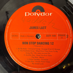 Винтажная виниловая пластинка LP James Last Джеймс Ласт Non Stop Dancing 12 (Germany 1971)