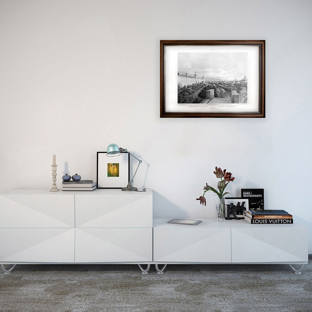 Москва. Александрийский сад. Изд-во Джузеппе Дациаро.  Середина XIX в.