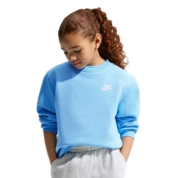 Детская теннисная куртка Nike Kids Sportswear Club Fleece - football blue/white