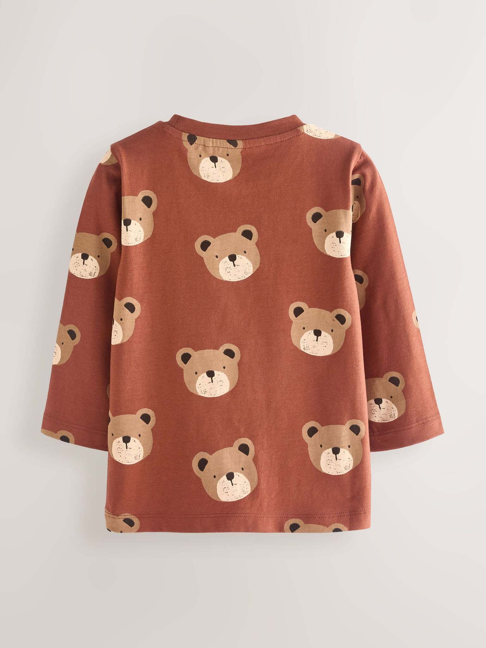 Лонгслив для мальчика Next N71-069, 3 шт., Кирпичный, Бежевый