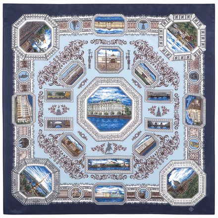 Павловопосадский платок Санкт-Петербург 584-14