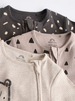 Комбинезон / Cлип для малышей Next N26-413, 3 шт., Бежевый, Серый