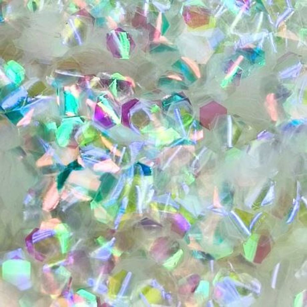 Чешуйки изогнутые прозрачные Хамелеоны 15 - для литья изделий из смолы, творчества, рукоделия, декора, украшения...